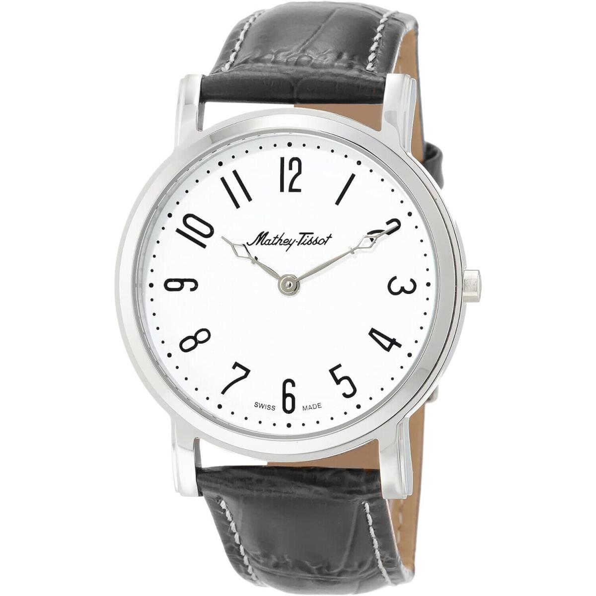 Mathey Tissot Men`s City White Dial Watch - H611252BG