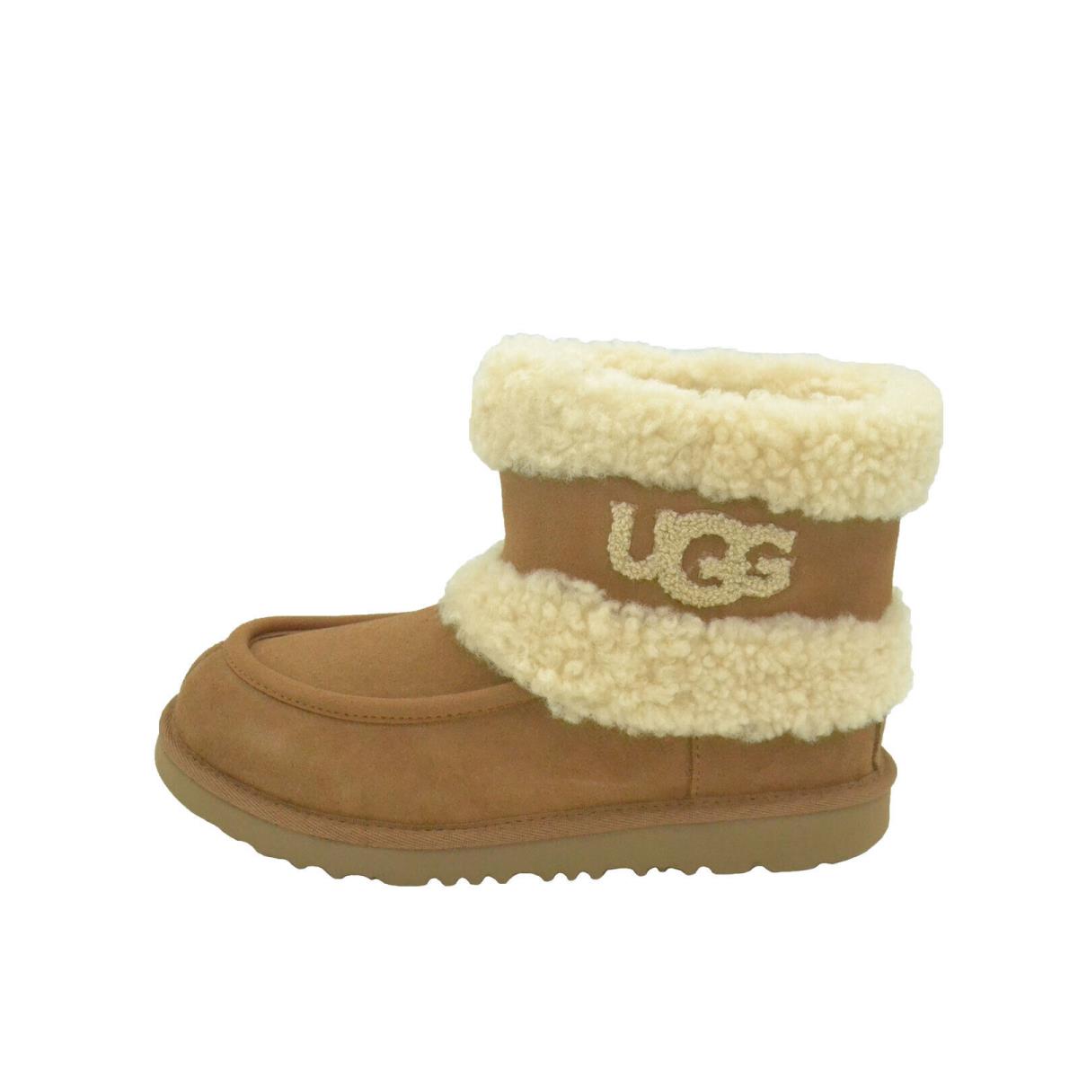 Ugg Kid`s Ultra Mini Ugg Fluff 1143701K Chestnut Casual Suede Boots