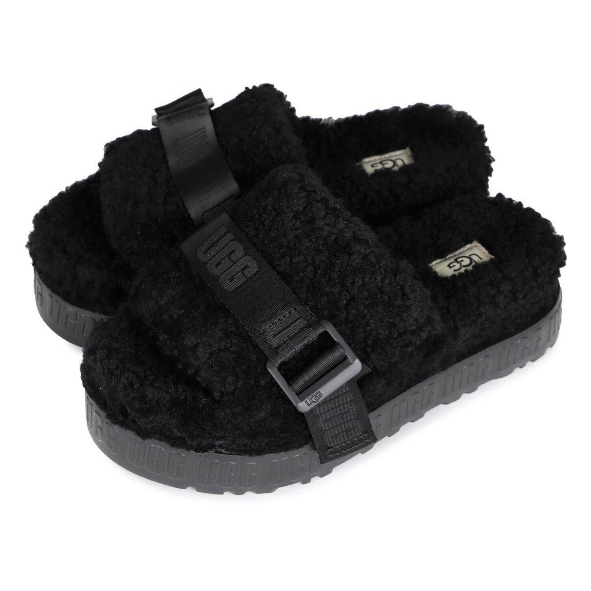 Ugg Women`s Fluffita Flatform Slide Comfy Shoes Slipper Sandals Great Gift