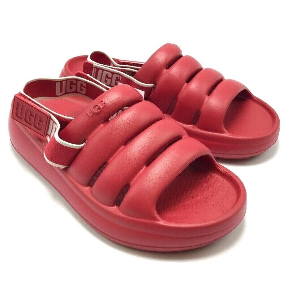 Women`s Ugg Spot Yeah Slides Samba Red 1126811 Sbr Sz 7.0 - 10.0 - Red