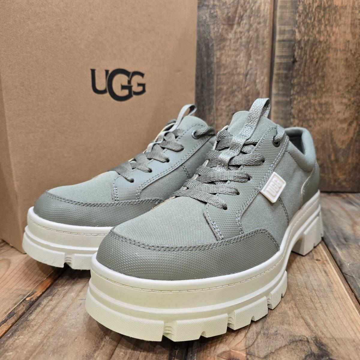 Womens US 10 Ugg Ashton Hybrid Platform Sneaker Shoe Combat Lug Moss Green