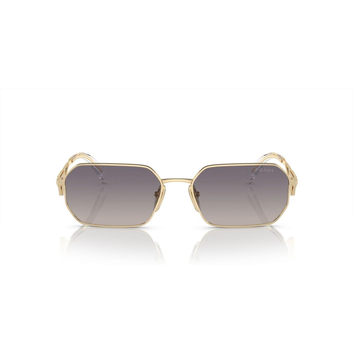 Prada PR A51S Pale Gold/blue Silver Shaded Mirrored ZVN-30C Sunglasses