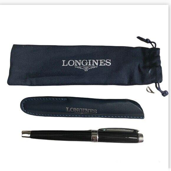 Longines Watch Pen - Stunning Black SS - - Leather Case Refill