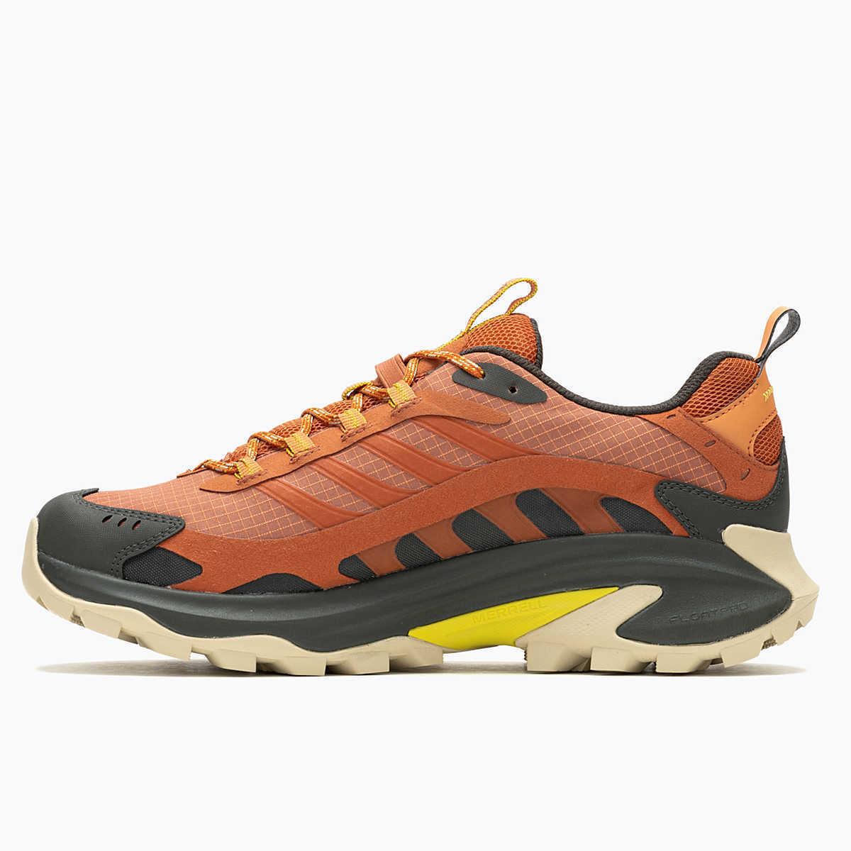 Mens Merrell Moab Speed 2 Gore Tex Clay Waterproof Mesh Hiking Shoes - Orange