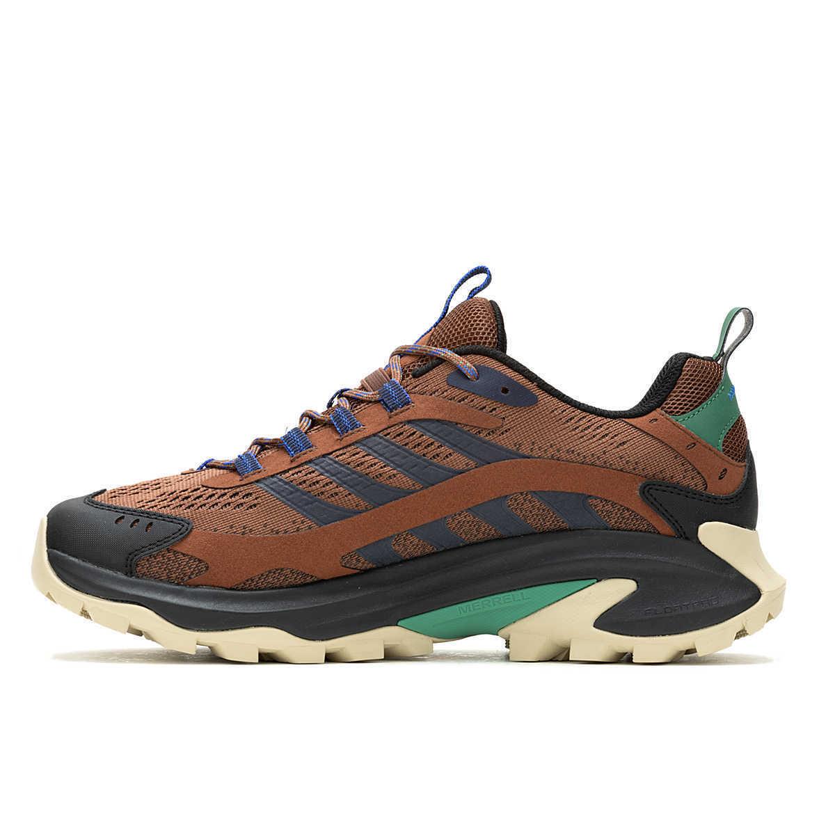 Mens Merrell Moab Speed 2 Rye Mesh Hiking Shoes - Multicolor