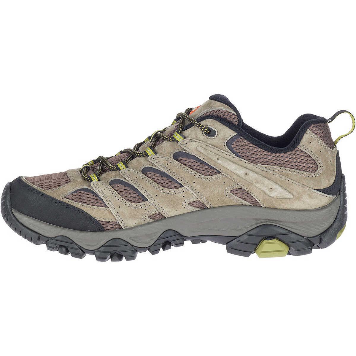 Mens Merrell Moab 3 Walnut Moss Mesh Hiking Shoes - Brown