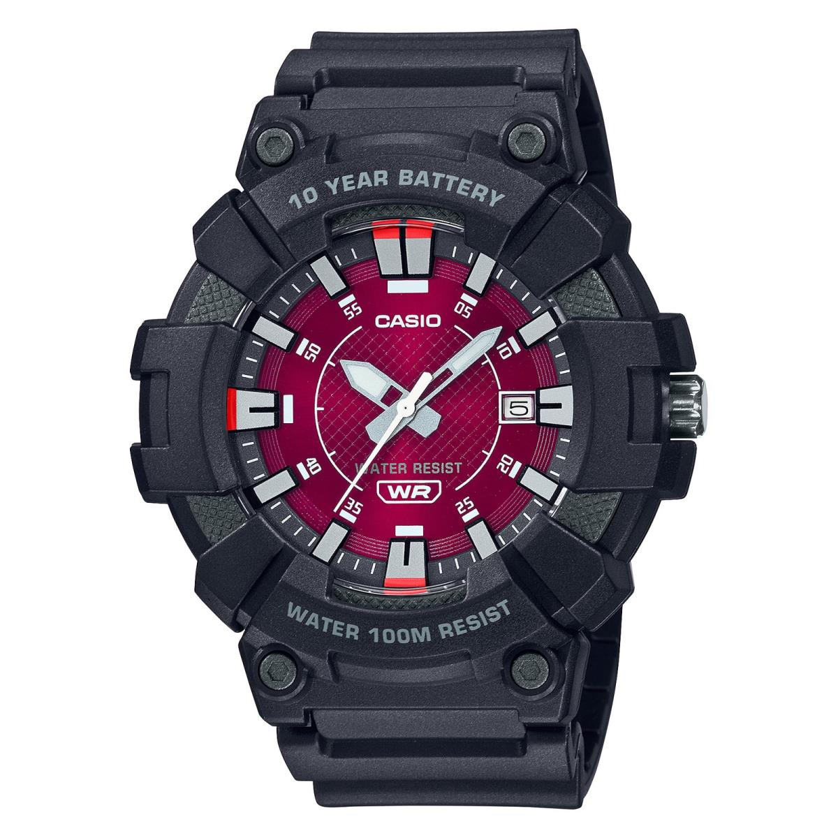 Casio Men`s Analog Watch MW610-1AV Red