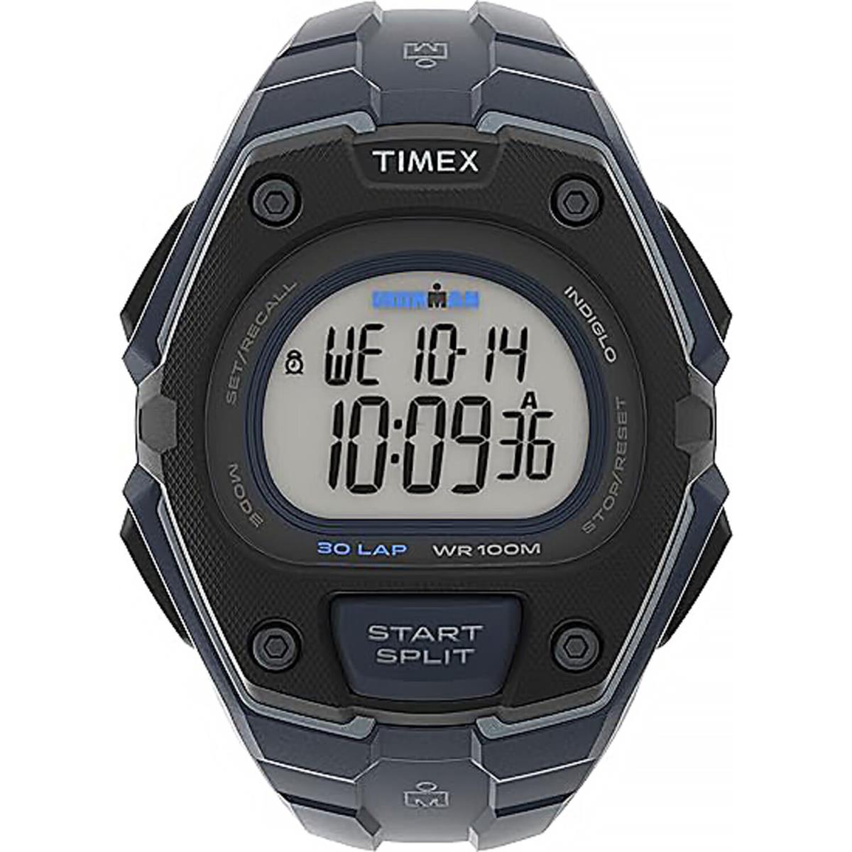 Timex TW5M48400 Ironman Men`s Sport Digital Watch Blue Strap