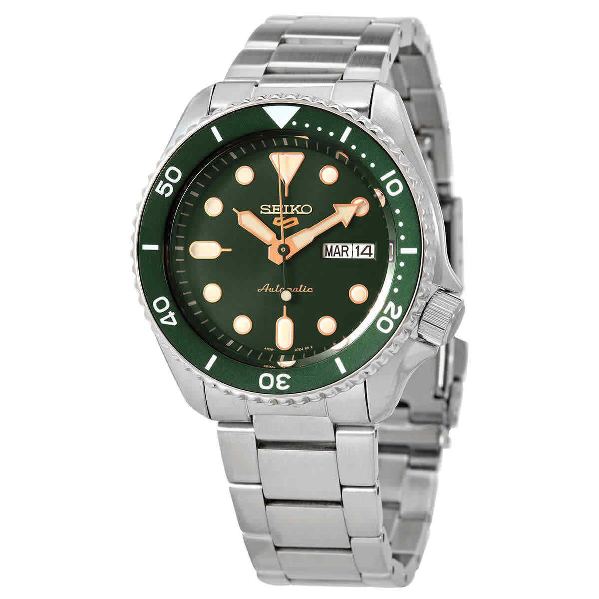 Seiko 5Sports Automatic Green Dial Men`s Watch SRPD63K1