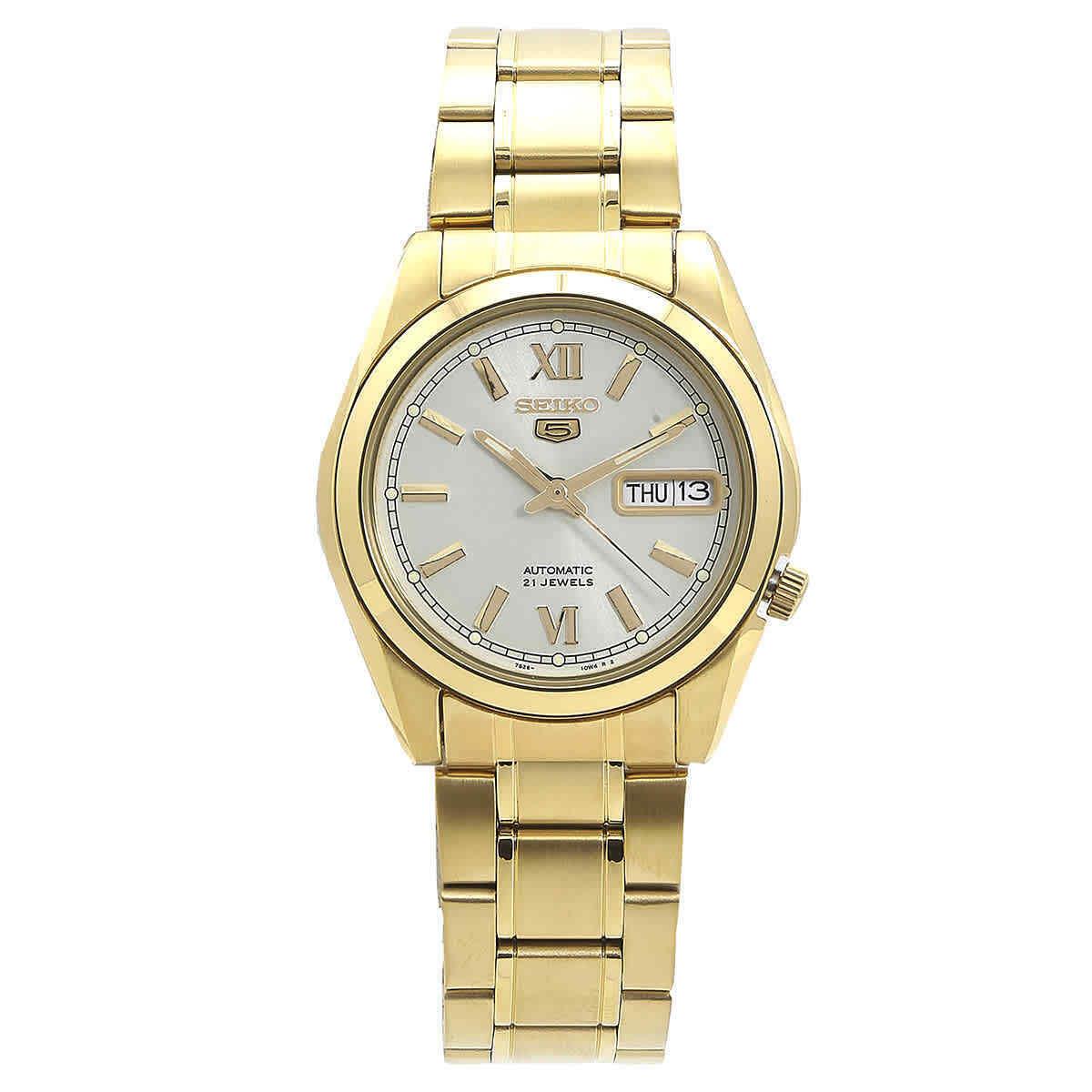 Seiko 5 Automatic White Dial Men`s Watch SNKL58K1