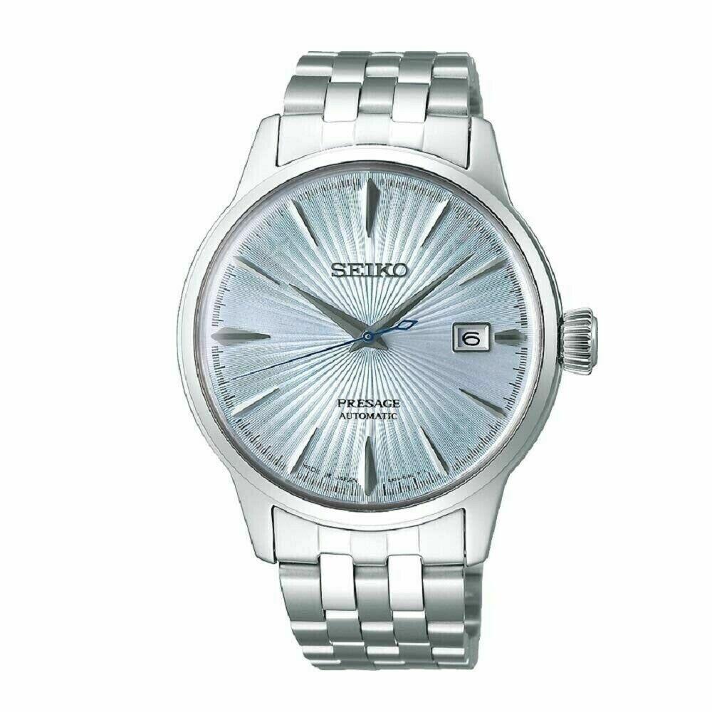 Seiko Presage SRPE19 Stainless Steel Ice Blue Dial 40.5mm Automatic Men`s Watch