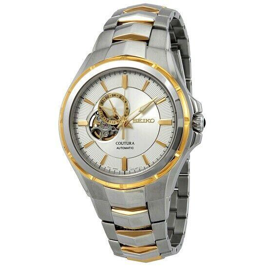 Seiko Coutura Automatic Men`s Stainless Steel Two Tone Silver Dial SSA314