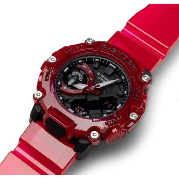 G-shock GA2200SKL-4A Sound Waves Skeleton Series Watch Red