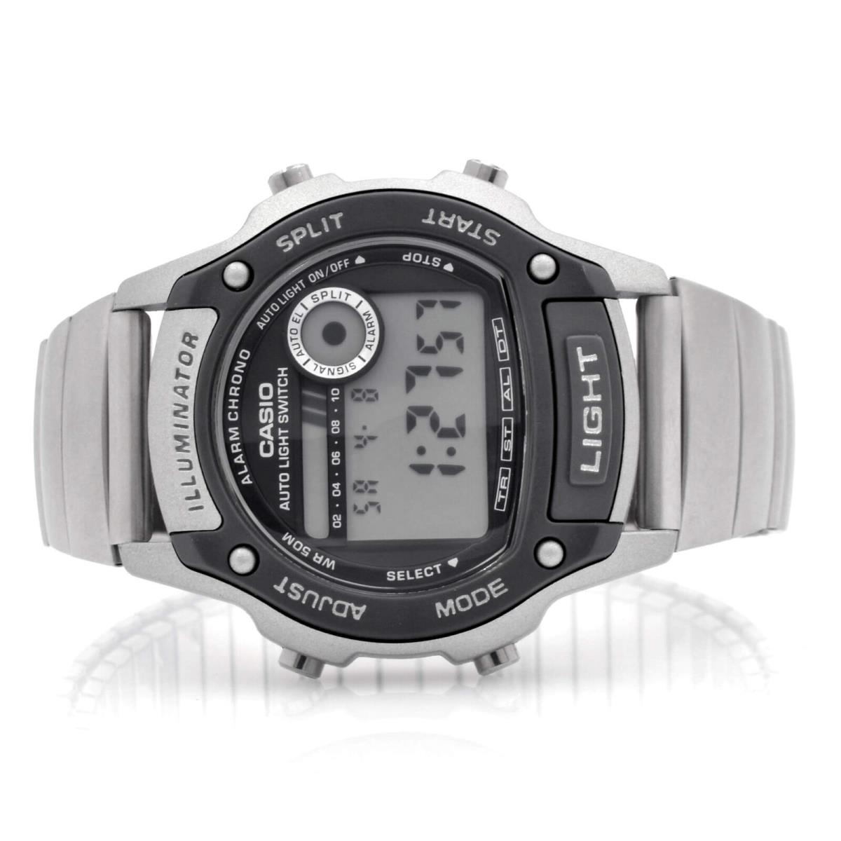 Casio W-94HE-1A Stainless Steel Case Stainless Steel Band Watch