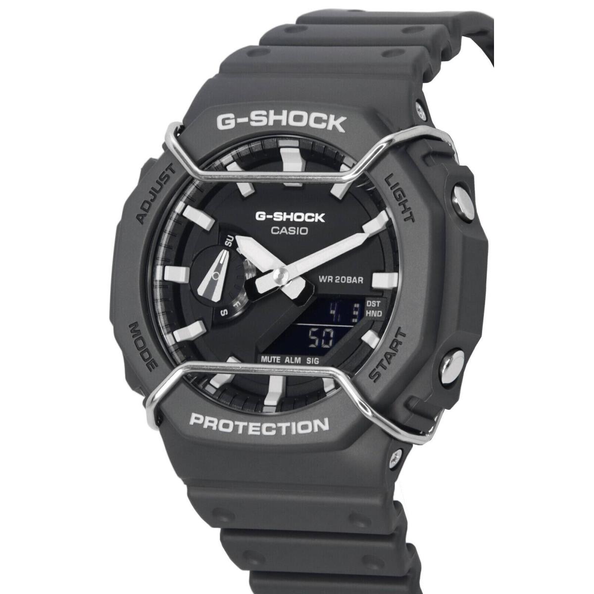 Casio Tone-on-tone G-shock Analog Digital Black Dial GA2100PTS8A 200M Mens Watch