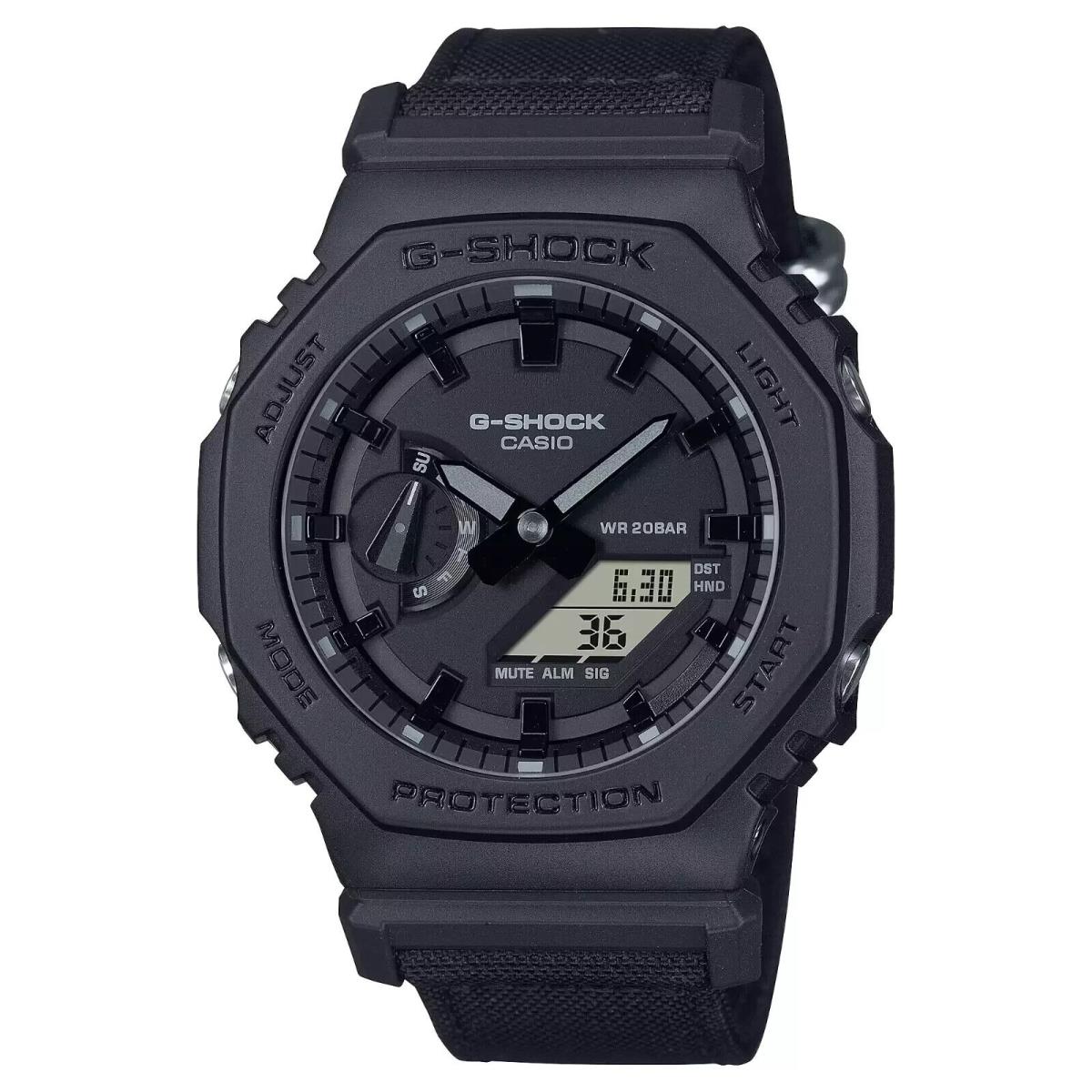 Casio G-shock Analog-digital 2100 Series Black Resin Watch GA2100BCE-1A - Dial: Black, Band: Black