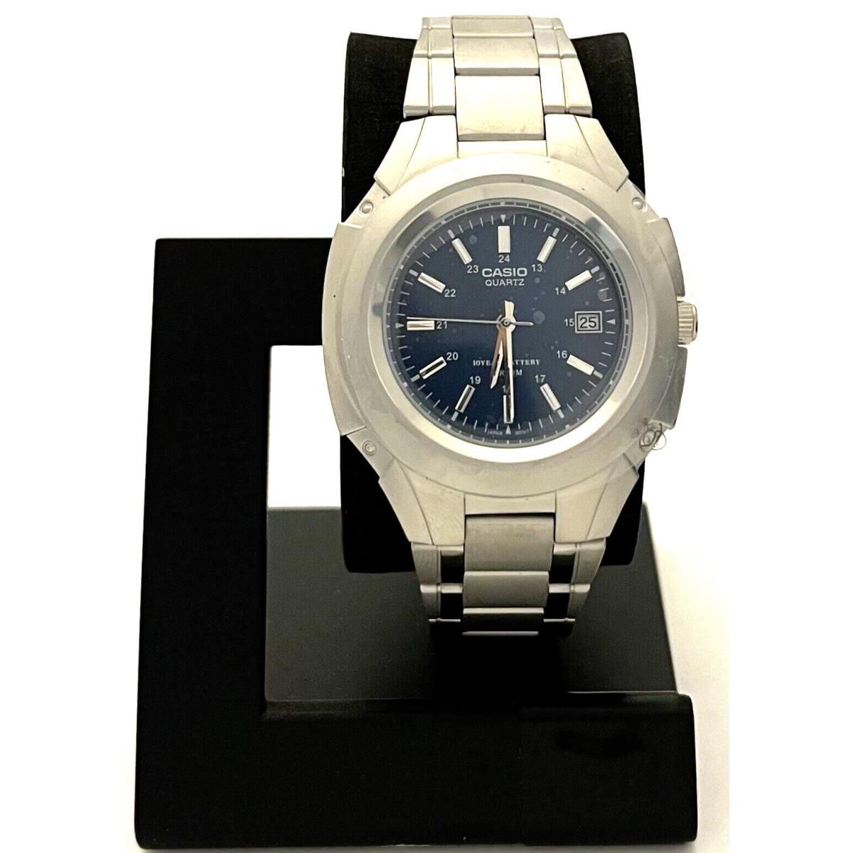 Casio Mens Blue Dial Stainless Steel Classic Dress Watch MTP-3050D-2AVCR