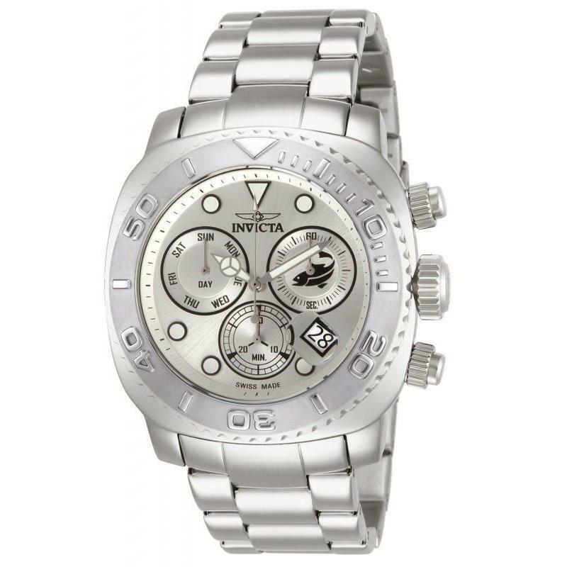 Invicta Men`s Pro Diver Swiss Quartz Silver Watch 14646