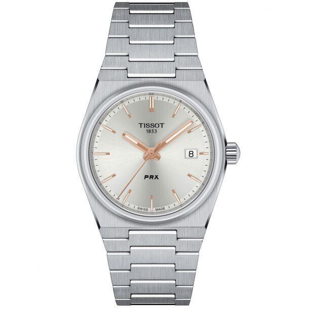 Tissot T1372101103100 Prx 35MM Silver Dial Steel Bracelet T137.210.11.031.00