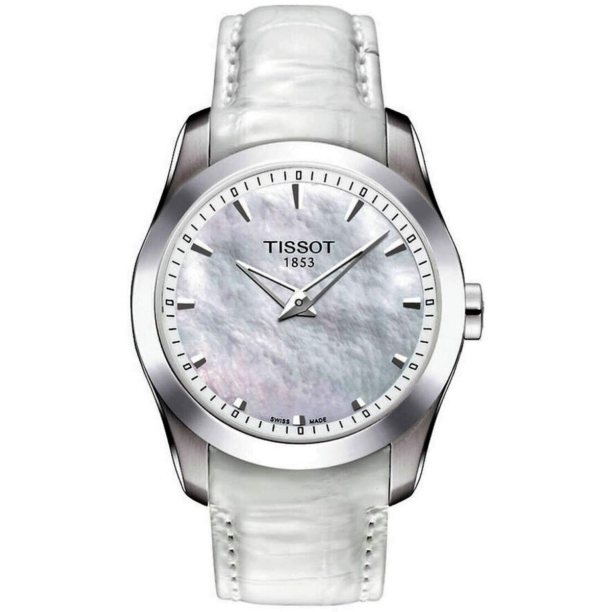 Tissot Women`s Couturier Mother of Pearl Dial Watch - T0352461611100