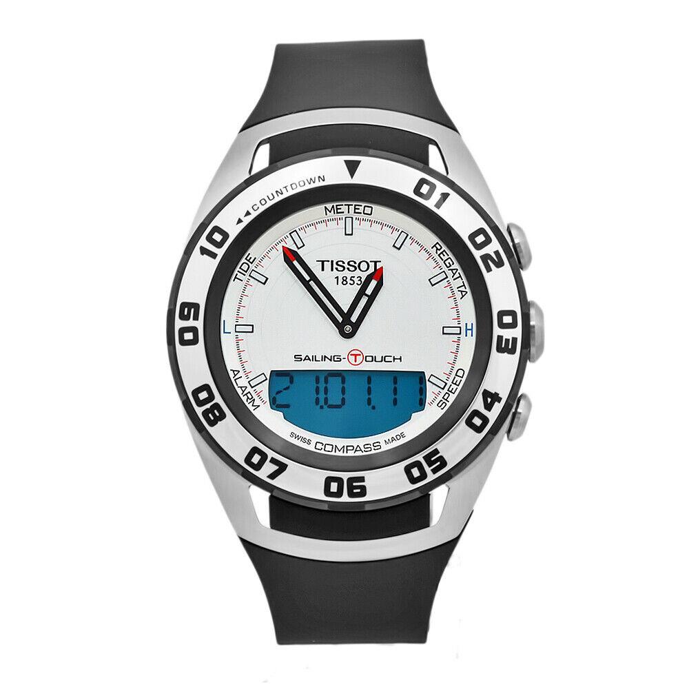 Tissot Men`s Sailing Touch Silver Dial Watch - T0564202703100