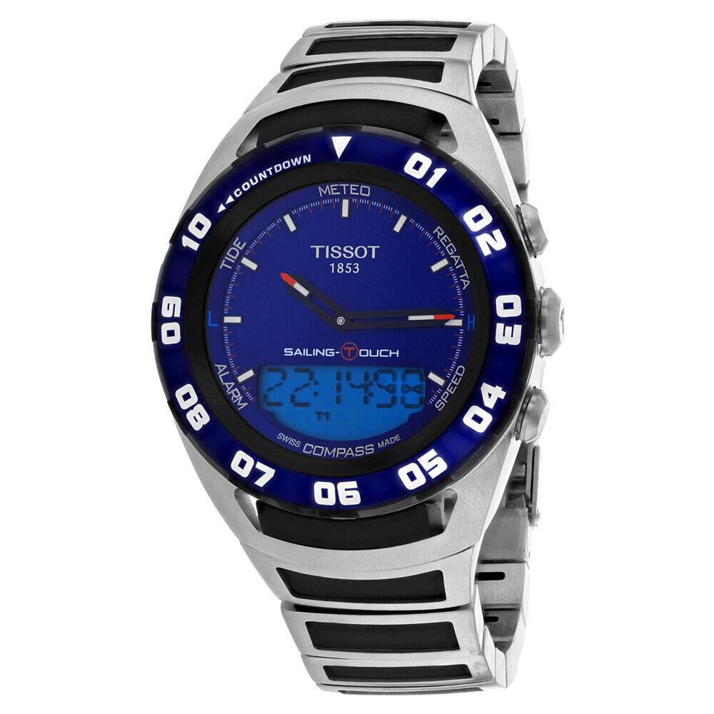 Tissot Men`s Sailing Touch Blue Dial Watch - T0564202104100