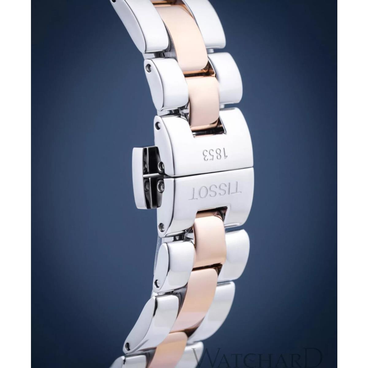 Tissot Wave Mother-of-pearl Dial Rose Gold Women`s Watch T1122102211301