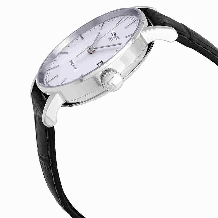 Tissot Everytime Swissmatic Automatic Silver Dial Men`s Watch T109.407.16.031.00 - Dial: Silver, Band: Black, Bezel: Silver