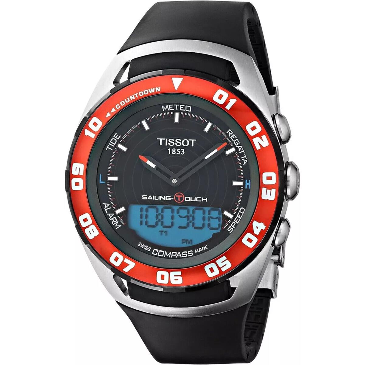 Tissot Men`s Sailing Touch Black Dial Watch - T0564202705100