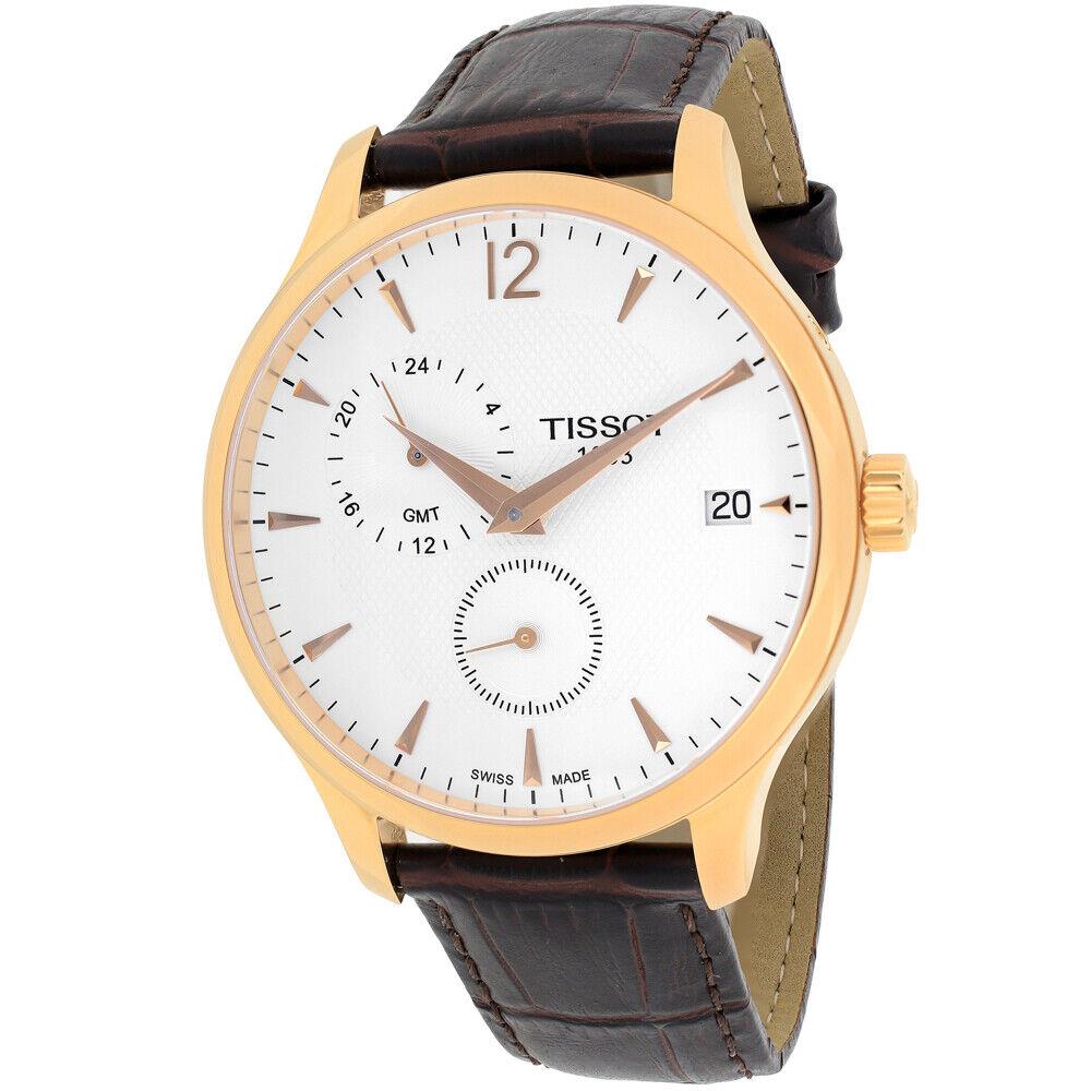 Tissot Men`s Tradition White Dial Watch - T0636393603700