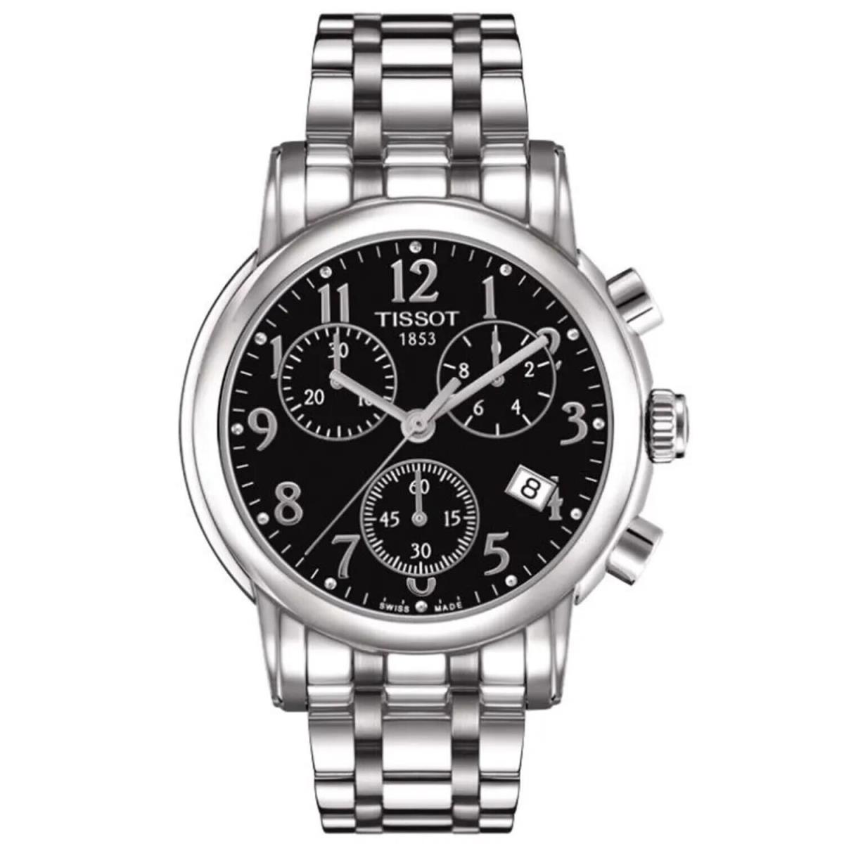 Tissot Women`s T-classic Black Dial Watch - T0502171105200