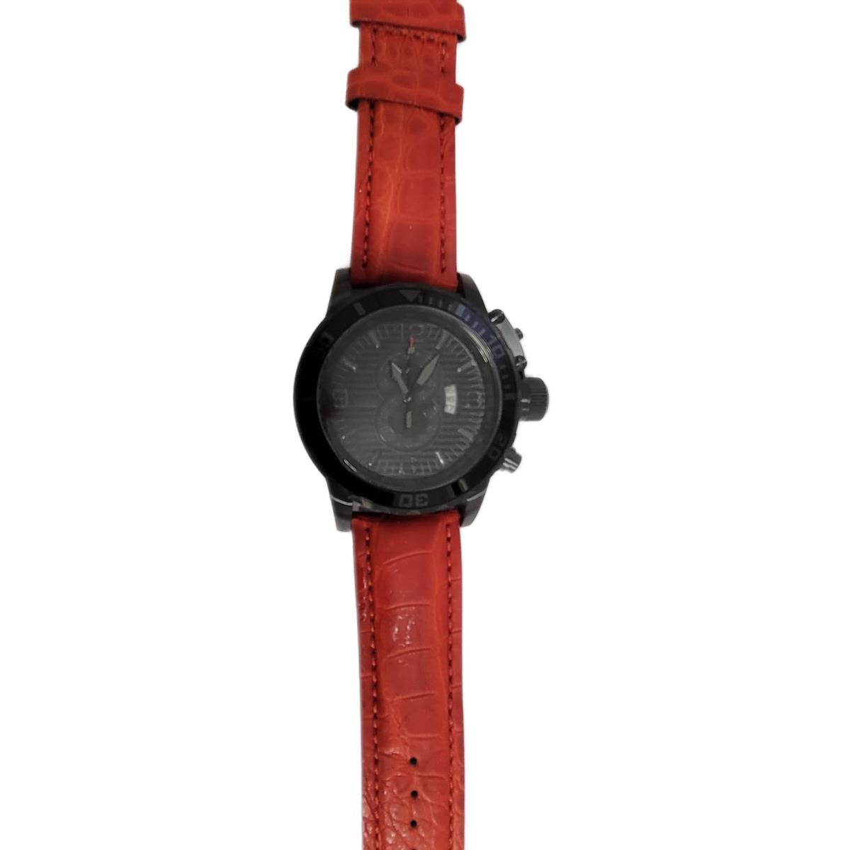 Invicta 11179 Corduba Combat Quartz Chronograph Red Leather Strap Mens Watch