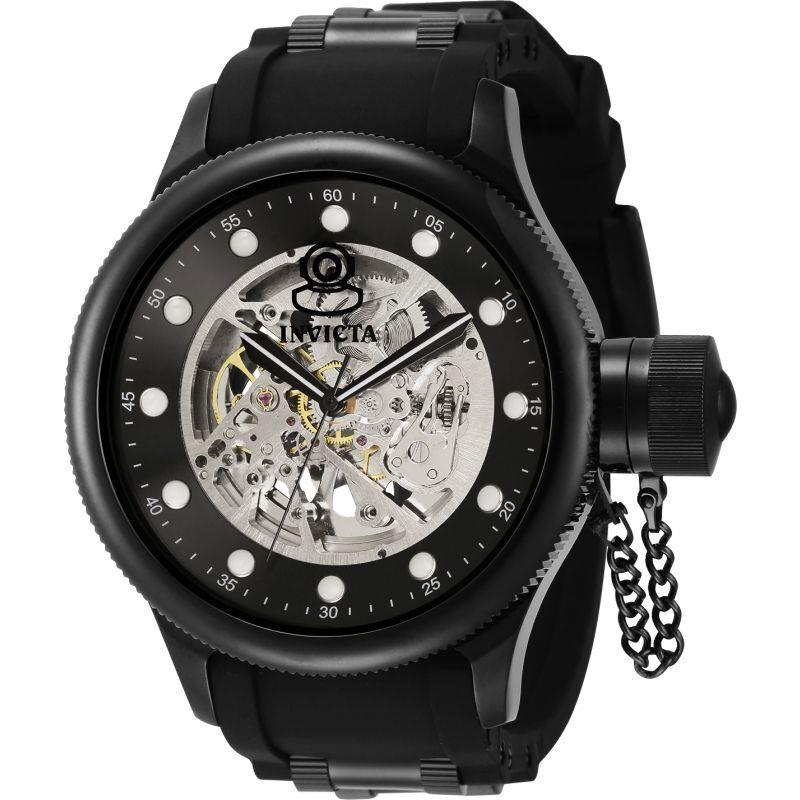 Invicta 39920 Men s Pro Diver Black and Skeleton Dial Strap Watch