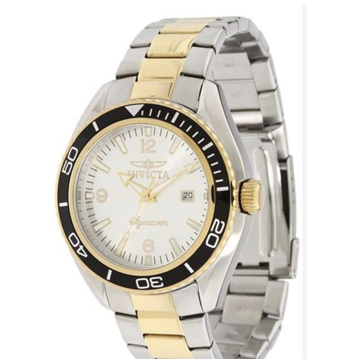 Invicta Signature II Silver Dial Two Tone Men`s Watch 7319 - Dial: Silver