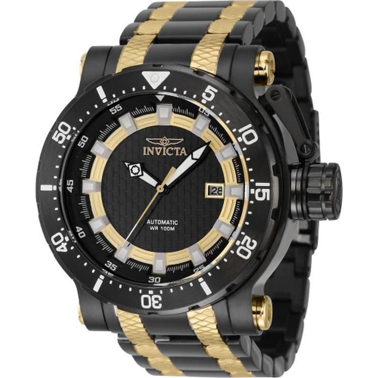 Invicta 41159 Coalition Forces Automatic Multifunction Black Gold Men Watch