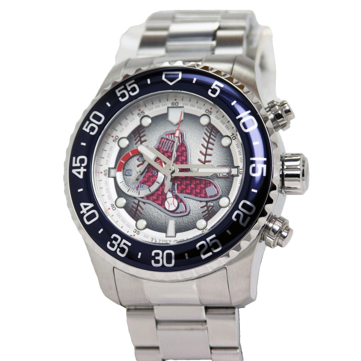 Invicta 42683 Boston Red Sox Chronograph Watch Steel Mlb Baseball 50MM