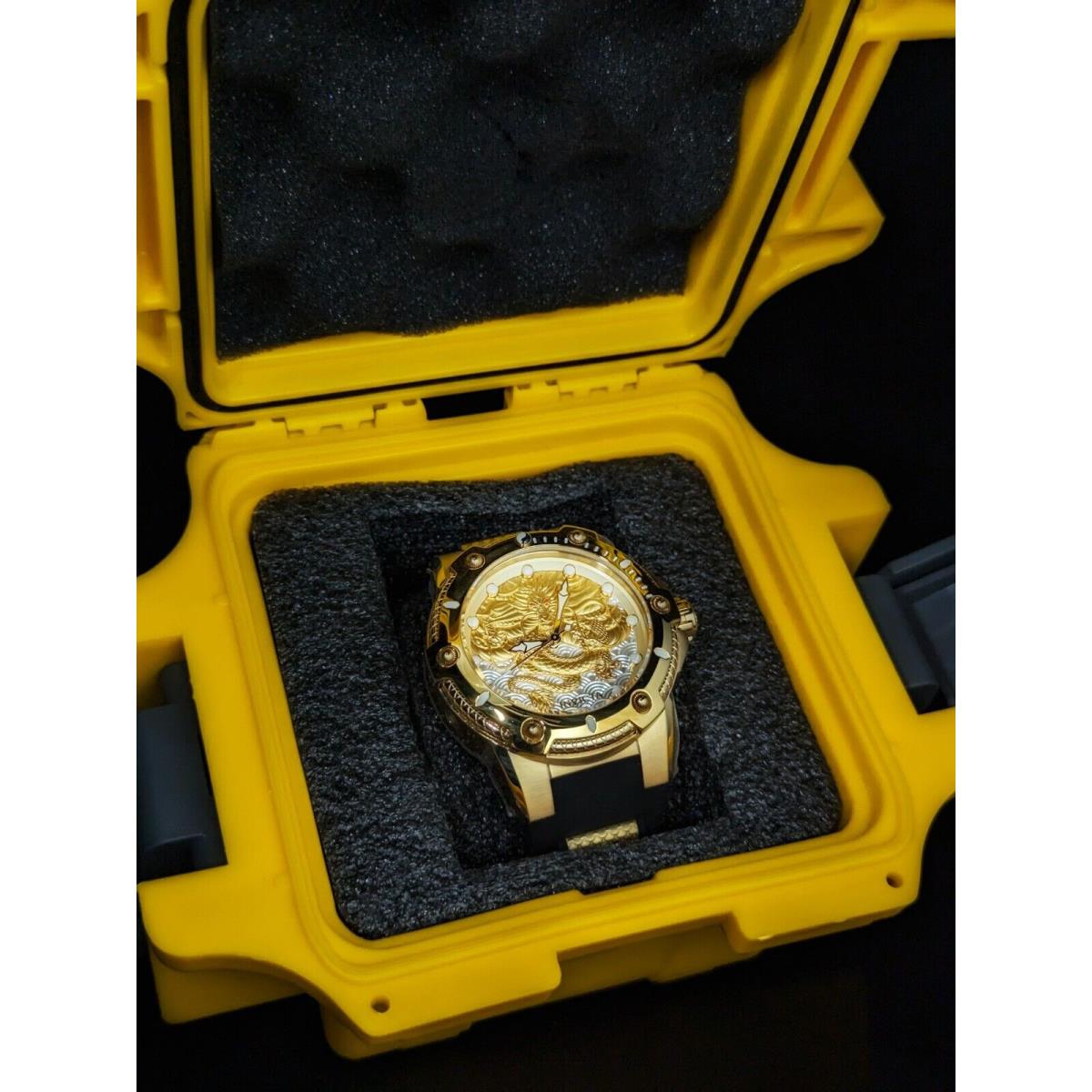 Invicta Dragon Gold Automatic Analog Men s Watch Model: 25777 in Case