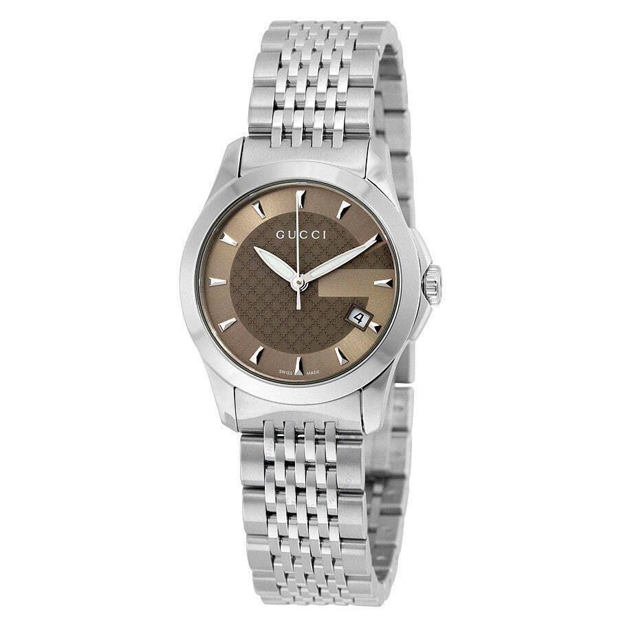 Gucci YA126503 G-timeless 27MM Women`s Stainless Steel Watch