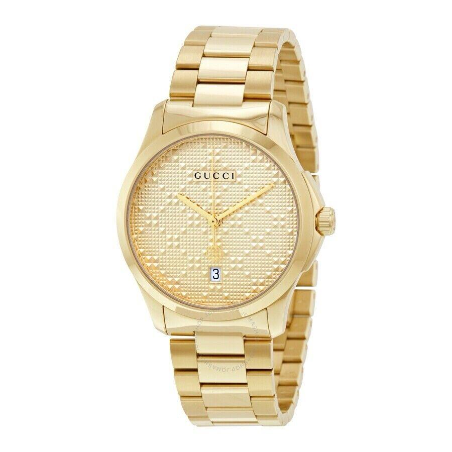 Gucci G-timeless 38MM Unisex Gold-tone Stainless Steel Watch YA126461