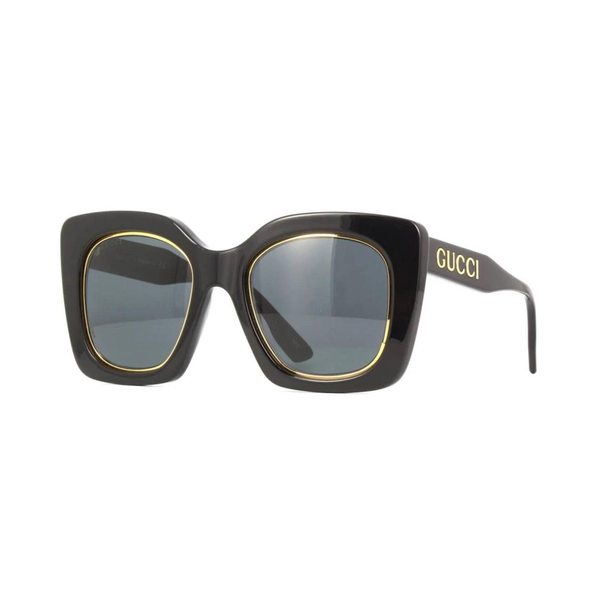 Gucci GG1151S Black and Gold/grey 001 Sunglasses