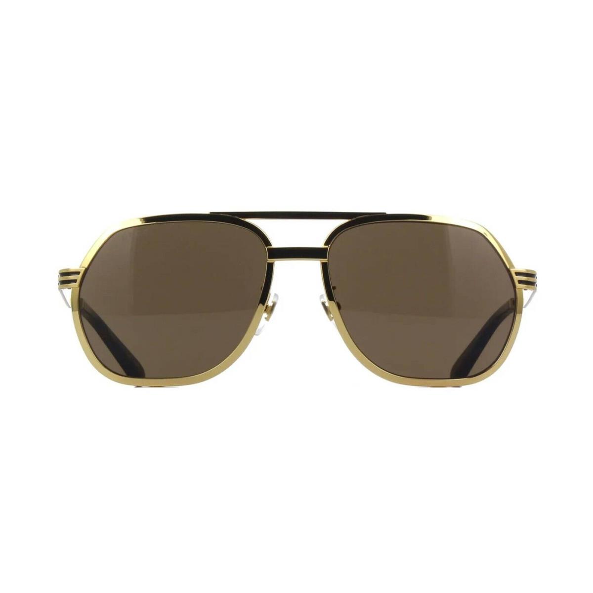 Gucci GG0981S Gold/brown 001 Sunglasses