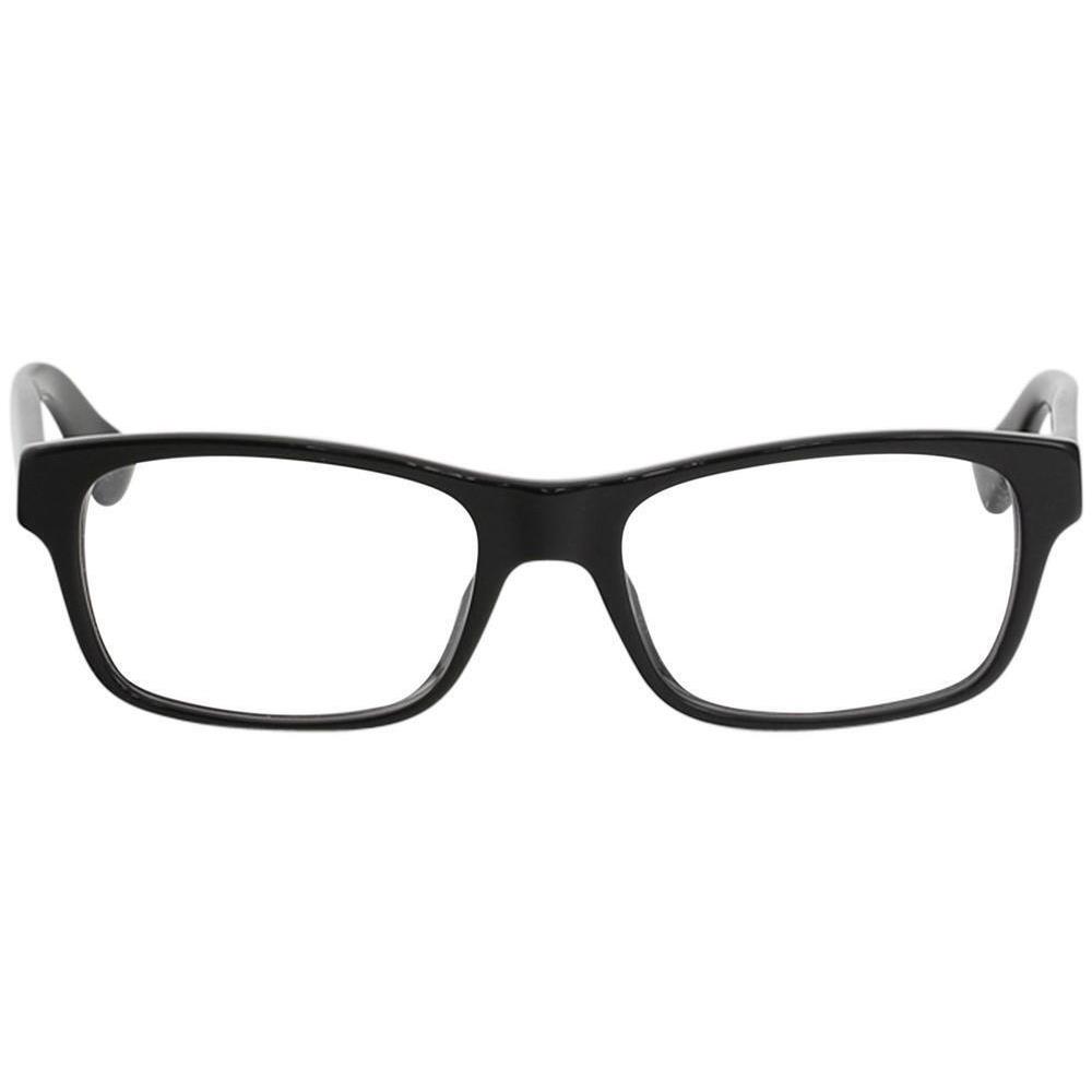 Gucci GG0006O 005 Eyeglasses Black/transparent Optical Frame 53mm