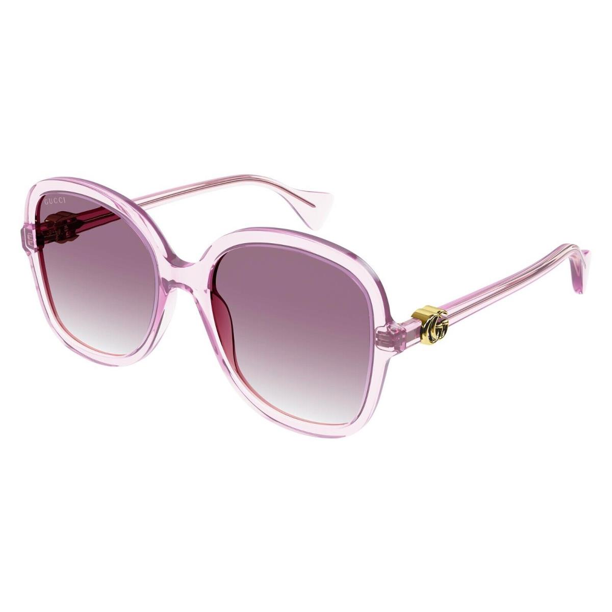 Gucci GG1178S Transparent Pink/violet Shaded 005 Sunglasses