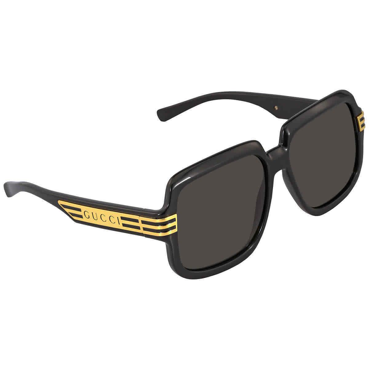 Gucci Grey Square Men`s Sunglasses GG0979S 001 59 GG0979S 001 59