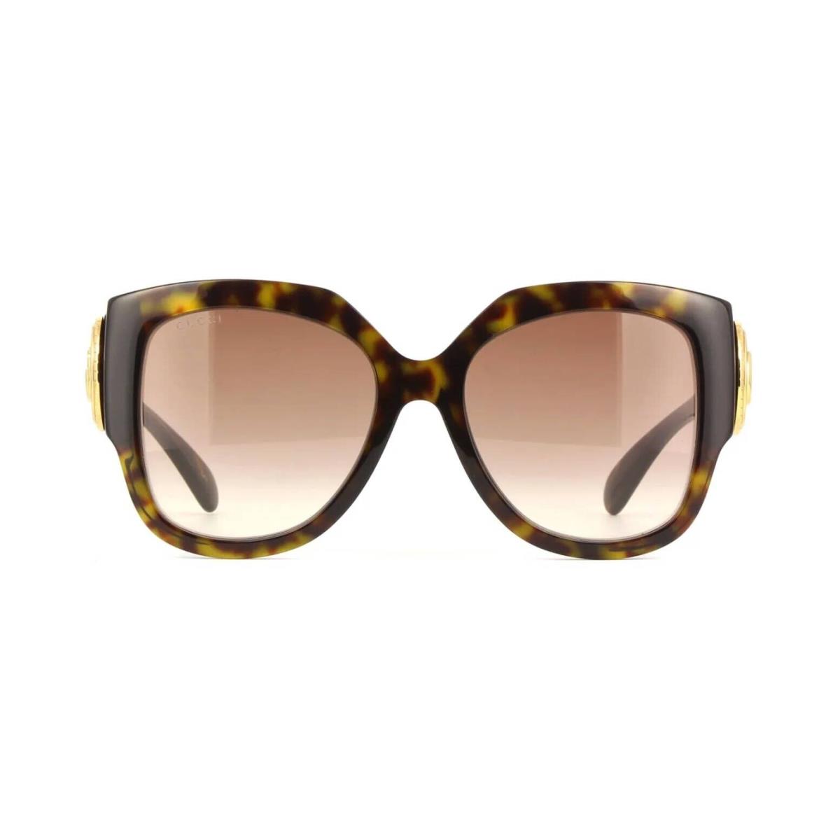 Gucci GG1407S Havana/brown Shaded 003 Sunglasses