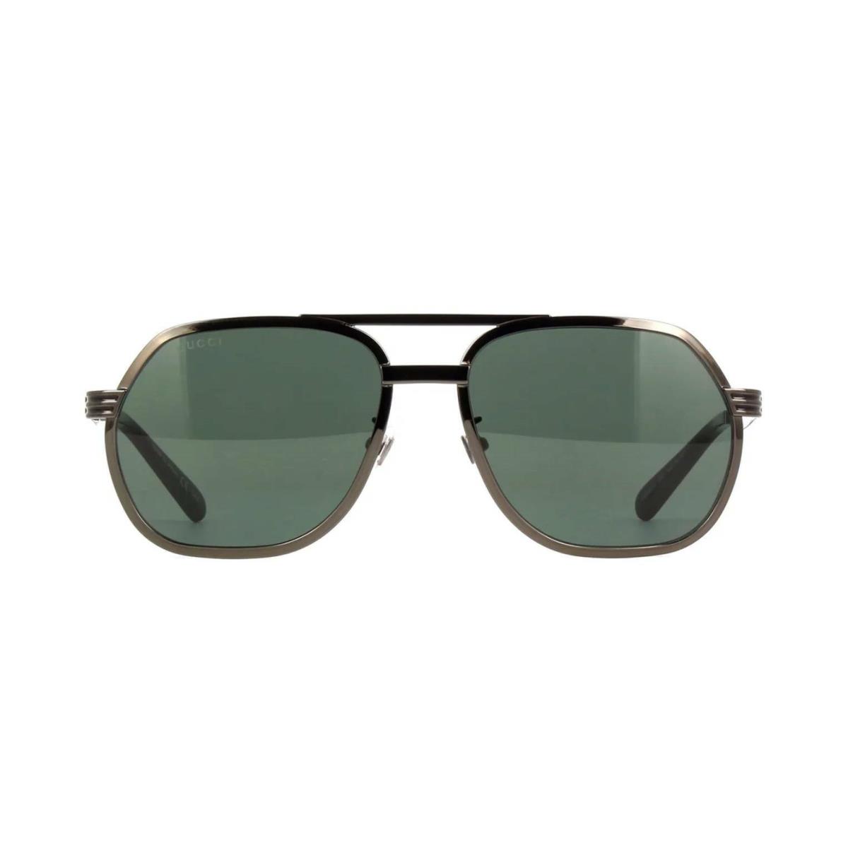 Gucci GG0981S Ruthenium/green 002 Sunglasses