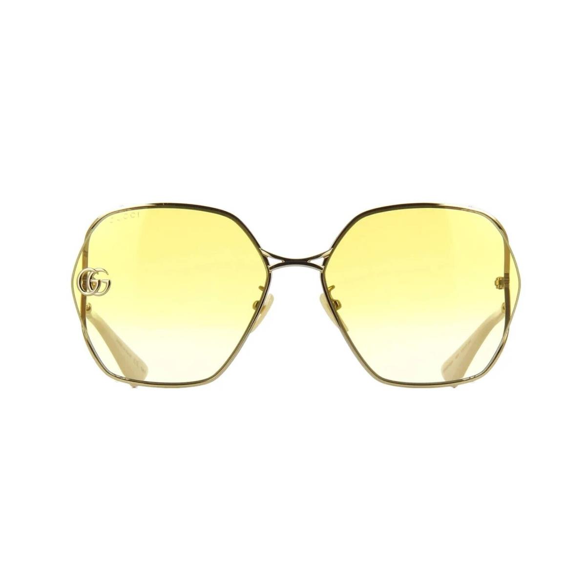 Gucci GG0818SA Gold/yellow Shaded 004 Sunglasses