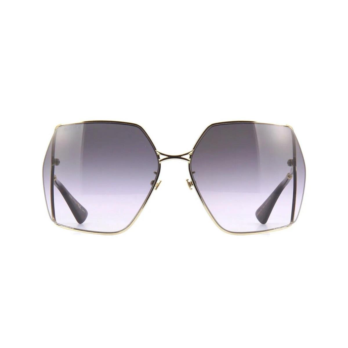 Gucci GG0817S Gold/grey Shaded 001 Sunglasses