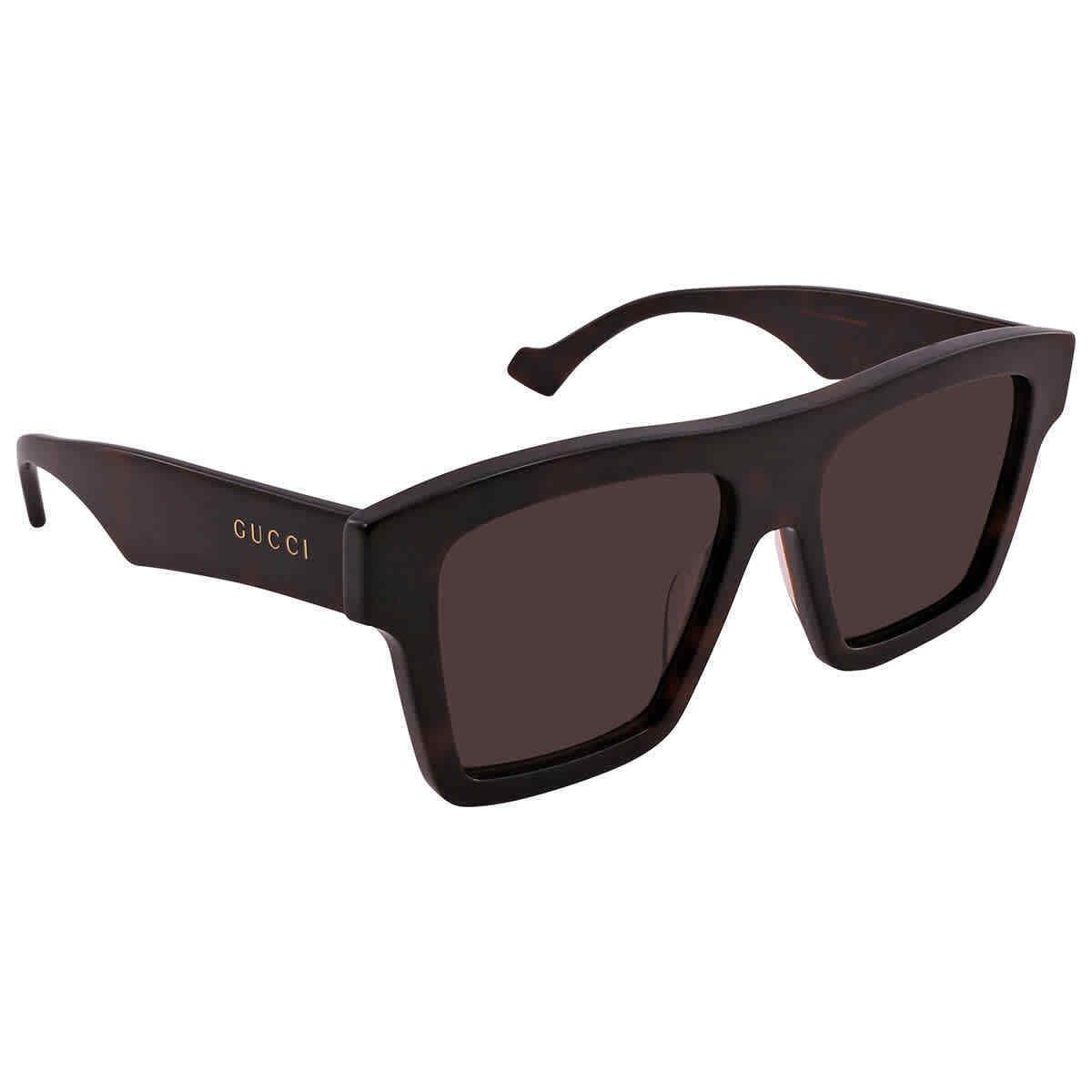 Gucci Brown Square Unisex Sunglasses GG0962S 011 55 GG0962S 011 55