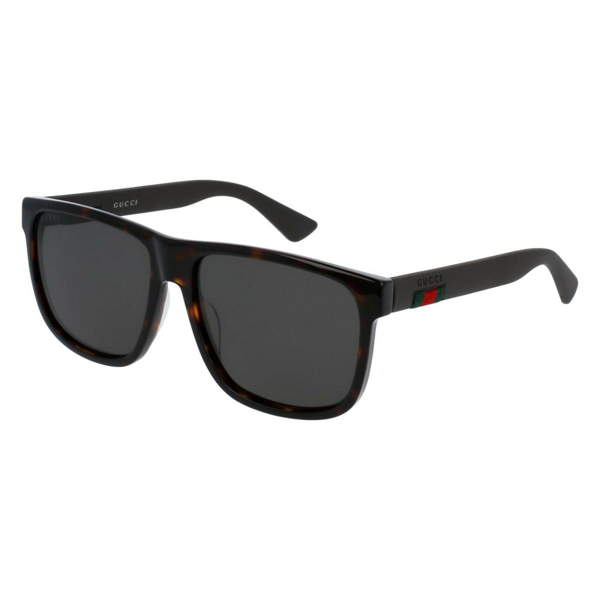 Gucci GG0010S Dark Havana Black/dark Grey Polarized 003 A Sunglasses